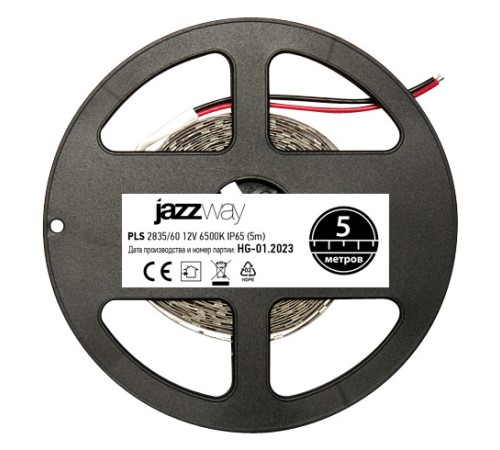 Лента светодиодная LEDx60/м 1м 6Вт/м 12В белый IP65 (5м)
