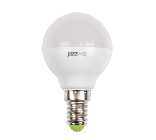 Лампа светодиодная Jazzway PLED-SP 9Вт цок.:E14 шар 220B 5000K св.свеч.бел.хол. G45 (упак.:10шт) (2859600A)
