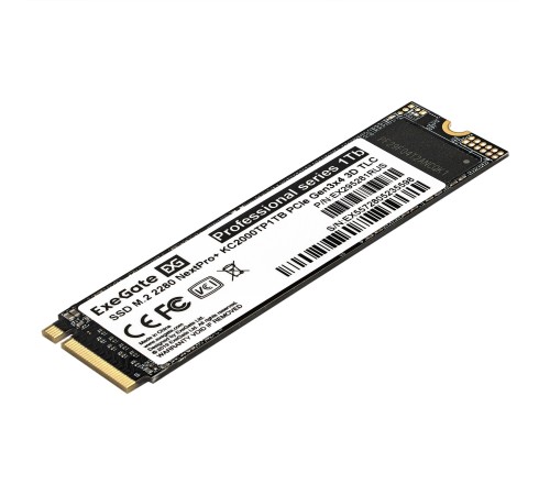 Exegate EX295281RUS Накопитель SSD M.2 2280 1Tb ExeGate NextPro+ KC2000TP1TB (PCIe Gen3x4, NVMe, 22x80mm, 3D TLC) Exegate EX295281RUS Накопитель SSD M.2 2280 1Tb ExeGate NextPro+ KC2000TP1TB (PCIe Gen3x4, NVMe, 22x80mm, 3D TLC)