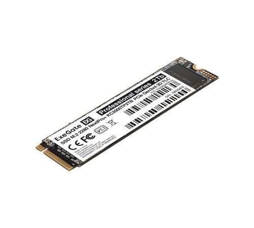 Exegate EX295282RUS Накопитель SSD M.2 2280 2Tb ExeGate NextPro+ KC2000TP2TB (PCIe Gen3x4, NVMe, 22x80mm, 3D TLC)