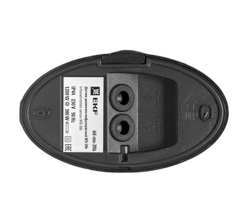 ИК датчик движения наст. 1200Вт 180гр. до 12м IP44 MS-39b черный PROxima