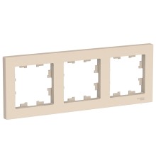 Systeme electric ATN000203 ATLASDESIGN 3-постовая РАМКА, универсальная, БЕЖЕВЫЙ