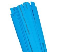 Трубка термоусаживаемая ТУТ нг 8/4 синяя в отрезках по 1м PROxima