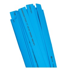 Трубка термоусаживаемая ТУТ нг 12/6 синяя в отрезках по 1м PROxima