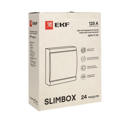 Щит ЩРН-П-24 "SlimBox" IP41 бел. дверца PROxima EKF sb-n-24w