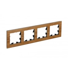 Systeme electric ATN353204 Рамка 4-постовая ATLASDESIGN NATURE, ДЕРЕВО БАМБУК