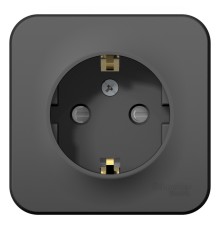 Systeme electric BLNRA011116 BLANCA О/У РОЗЕТКА с заземлением со шторк. ИЗОЛ.ПЛ., 16А, 250В, АНТРАЦИТ