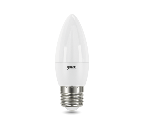 Лампа Gauss Elementary Свеча 12W 950lm 6500K E27 LED 1/10/100 Лампа Gauss Elementary Свеча 12W 950lm 6500K E27 LED 1/10/100