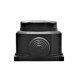 Розетка настенная однофазная с заглушкой КОМПАКТ каучук черный