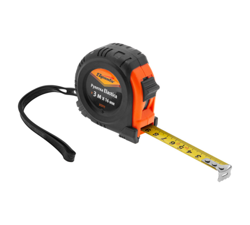 Рулетка Elastica, 3 м х 16 мм, обрезиненный корпус