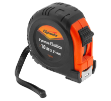 Рулетка Elastica, 10 м х 25 мм, обрезиненный корпус
