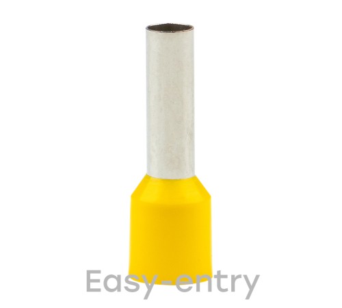 EKF nhvi-6.0-12 Наконечник штыревой втулочный изолированный  НШвИ 6,0-12 (50шт.) EKF PROxima