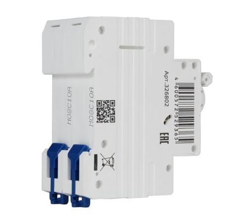 Выключатель автоматический модульный OptiDin BM63-2C10-4.5-УХЛ3 КЭАЗ 326802