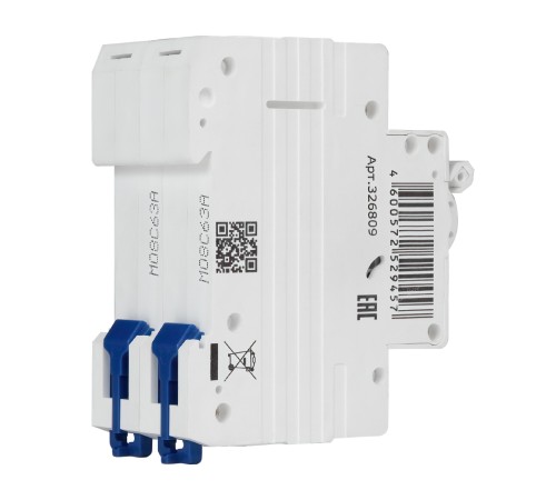 Выключатель автоматический модульный OptiDin BM63-2C63-4.5-УХЛ3 КЭАЗ 326809