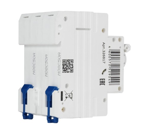 Выключатель автоматический модульный OptiDin BM63-3C50-4.5-УХЛ3 КЭАЗ 326817