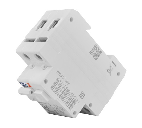 Выключатель автоматический дифференциального тока 2п с защитой от сверхтоков OptiDin D63-22C40-AC-У3 C40 30мА 4.5кА КЭАЗ 328102