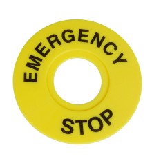 Бирка «Стоп» OptiSignal D22 A45-MH2260 круглая 60мм (EMERGENCY STOP) ZBY9320