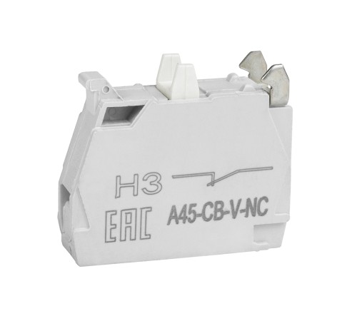 Контактный блок OptiSignal D22 A45-CB-V-NC 1НЗ винтовой зажим ZBE102