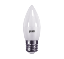Лампа светодиодная Gauss Elementary 6Вт цок.:E27 свеча 220B 4100K св.свеч.бел.нейт. C37 (упак.:1шт) (33226)
