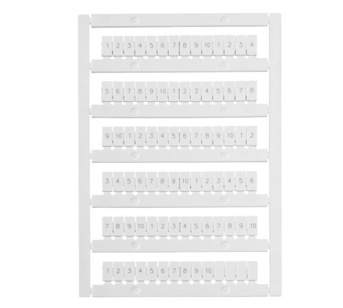 "Маркировка для лазерной печати ""1-10"" OptiClip MC5/H/1-10"