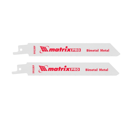 Полотна по металлу для сабельной пилы S922EF 125 / 1,4 мм, Bimetal, 2 шт., PRO// Matrix