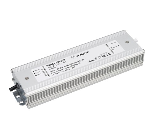 Блок питания ARPV-24200-B1 (24V, 8,3A, 200W) (ARL, IP67 Металл, 3 года)