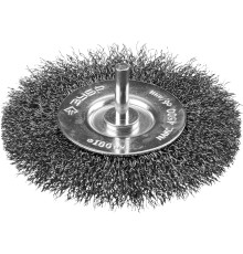 Щетка дисковая для дрели, витая стальная проволока 0,3мм, 100мм ''Профессионал''.