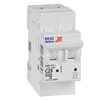 Выключатель автоматический модульный OptiDin BM63-2C25-4.5-УХЛ3 КЭАЗ 326805