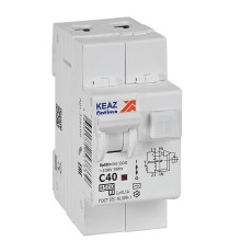 Выключатель автоматический дифференциального тока АВДТ с защитой от сверхтоков 2П 40А 100мА AC 4,5кА OptiDin D63-23C40-AC-У3