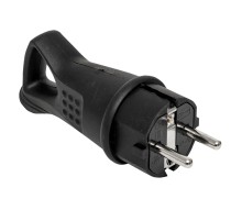 EKF RPS-017-16-230-44 Вилка угловая каучуковая с кольцом 230В 2P+PE 16A IP44 EKF PROxima