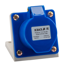 Розетка 113-16А-6h-220AC-2P+PE-IP44