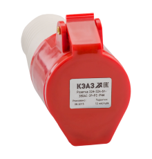 Розетка 214-16А-6h-380AC-3P+PE-IP44
