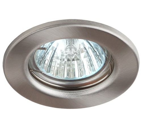 Эра C0043800 ST1 SN Светильник штампованный MR16,12V/220V, 50W сатин никель