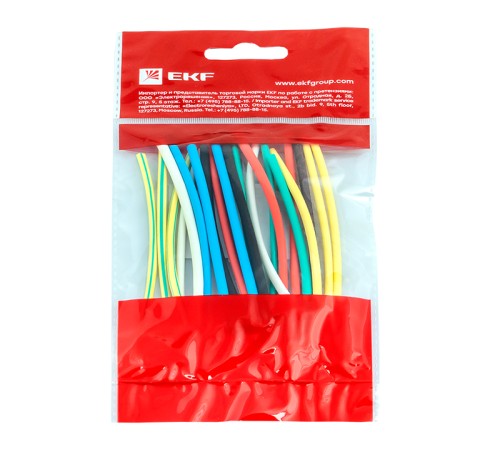 Трубка термоусаживаемая ТУТ нг 2/1 (7 цветов по 3шт) 100мм PROxima