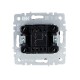 IEK BR-V12-0-10-K46 BRITE Выключ. 1-кл. прох. 10А ВС10-1-6-БрС сталь