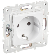 SKANDY Розетка с заземлением без защитных шторок 16А SK-R05W арктический белый IEK