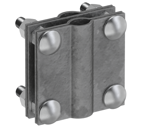 Зажим заземления с разделителем крестообразный стержень-полоса/пруток оцинкованная сталь TD IEK