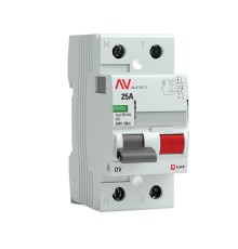 Выключатель дифференциальный (УЗО) DV 2п 25А 30мА тип AC AVERES | rccb-2-25-30-ac-av | EKF
