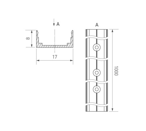 Блок питания ARV-DR60-24 (24V, 2.5A, 60W) (ARL, IP20 DIN-рейка)