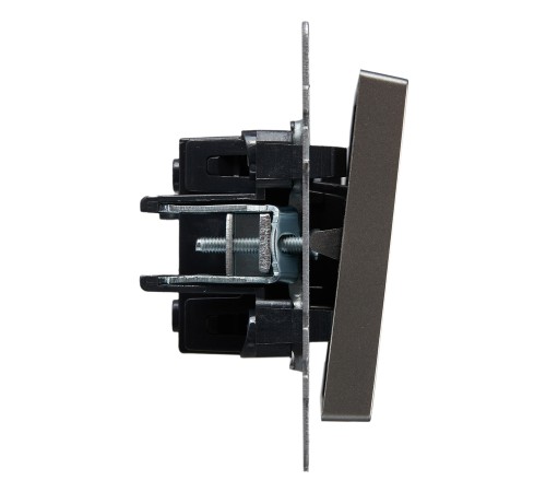 IEK BR-V12-0-10-K46 BRITE Выключ. 1-кл. прох. 10А ВС10-1-6-БрС сталь IEK BR-V12-0-10-K46 BRITE Выключ. 1-кл. прох. 10А ВС10-1-6-БрС сталь