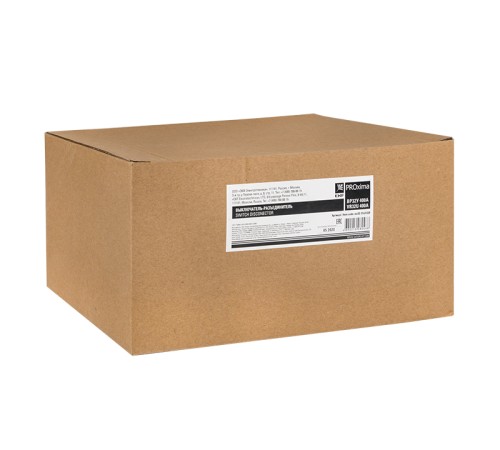 Выключатель-разъединитель PROxima ВР32У-37А31220 400А 1 направ. с д/г камерами несъемная левая/правая рукоятка MAXima