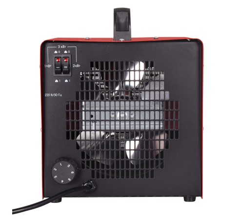 Ресанта ТЭПК-3000 [67/1/22] Тепловая электрическая пушка { 220В, 50Гц, керам.нагревательный элемент, Мощность 3 кВт, Номинальный ток 8,7А, 2 режима работы, Защита от перегрева }