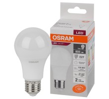 Лампа светодиодная LED 10 Вт E27 4000К 800Лм груша 220 В (замена 75Вт) OSRAM