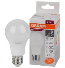 Лампа светодиодная LED 10 Вт E27 6500К 800Лм груша 220 В (замена 75Вт) OSRAM