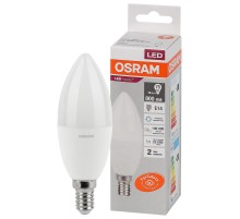 Лампа светодиодная LED 10 Вт E14 6500К 800Лм свеча 220 В (замена 75Вт) OSRAM
