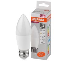 Лампа светодиодная LED 10 Вт E27 3000К 800Лм свеча 220 В (замена 75Вт) OSRAM
