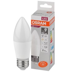 Лампа светодиодная LED 10 Вт E27 3000К 800Лм свеча 220 В (замена 75Вт) OSRAM