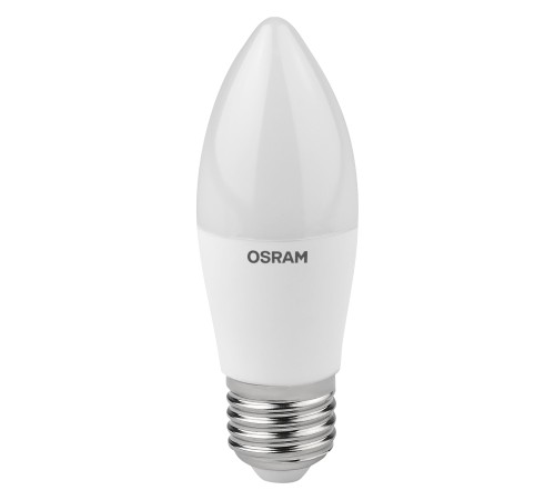 Лампа светодиодная LED 10 Вт E27 3000К 800Лм свеча 220 В (замена 75Вт) OSRAM