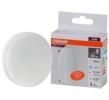 Лампа светодиодная LED 6 Вт GX53 6500К 480Лм таблетка 220 В (замена 50Вт) OSRAM