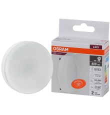 Лампа светодиодная LED 10 Вт GX53 4000К 800Лм таблетка 220 В (замена 75Вт) OSRAM